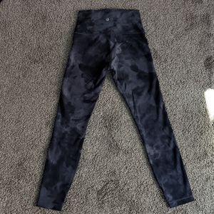 Lululemon Wunder Train High Rise Tight 25" Diamond Dye Pitch Grey Graphite Grey